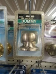 Steel Pro Brushed Nickel Dummy Door Knob 6862BN-DK. Fixed Price $9.99.