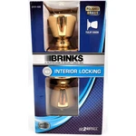 Brinks Heavy Duty Interior Locking Door Knob Tulip Bed & Bath Polished Brass. Fixed Price $14.50.