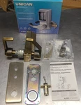 Simplex LL1041B-05-41 Pushbutton Cylindrical Lock W/ Lever, Antique Brass. Fixed Price $299.99.