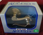 2 Schlage Accent Lever Door Handles - Passage/closet Reversible Satin Nickel. Fixed Price $17.90.