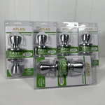 5 X Atlas Tulip Collection Passage Hall And Closet Door Knob Satin Chrome Finish. Fixed Price $49.99.