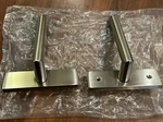 Emtek 5607 Stretto Privacy Door Handle Set 1-1/2"X 5" Thumb Turn Narrow Trim New. Fixed Price $85.49.