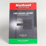 Kwikset Halifax Led Passage Door Lever Motion & Light Sensor - Matteblack. Fixed Price $24.00.