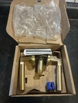 Emtek 5109HECRHUS4 Hercules Lever Disk Rosette Satin Brass. Fixed Price $109.00.