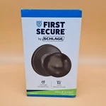 Schlage First Secure Rigsby Knob P10RBY630 Aged Bronze Hall And Closet. Fixed Price $10.38.