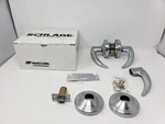 New Commercial Schlage Entrance Lock ND53PD OME626 Satin Nickel (extra Handle). Fixed Price $148.00.