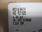 Schlage F40 Ply 626 Bed & Bath Privacy Locking Set Door Knob Satin Chrome. Fixed Price $17.99.