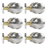 Razcc Passage Door Knobs, 6 Pack Satin Nickel For Hallway & Closet. Fixed Price $65.27.