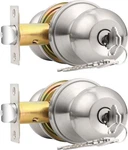 Probrico 2 Pack Keyed Alike Entry Door Knobs With Lock And Ball Ha. Fixed Price $28.83.