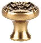 Emtek 86278 Ribbon And Reed 1-3/4 Inch Mushroom Cabinet Knob French Antique. Fixed Price $24.80.