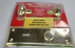 Defender Security Brass Plated Mortise Keyed Lock Set, E-2293 W/ Strike & Keys. Fixed Price $16.97.