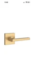 Baldwin FD.SQU.R.CFR.044 Square Non-turning Two-sided Dummy Door Lever Set-brass. Fixed Price $36.79.