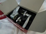 Kwikset Indoor Tustin Satin Chrome Hall And Closet Reversible Lever New Box. Fixed Price $21.00.