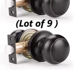 Probrico Oil Rubbed Bronze Passage Door Knob Handles DL609BKPS (9 Pk). Fixed Price $69.99.