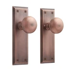 Signature Hardware SH552123SB Hubbard Brass Interior Door Knob & Plate Set -. Fixed Price $107.00.