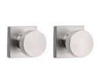 Kwikset 720PSKSQT-15 Pismo Passage Door Knob With Square Rose Satin Nickel. Fixed Price $14.62.