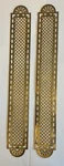 Pair Of Antique Brass Door Trim Ornamentation Push Plates? Lattice Design. Fixed Price $65.00.