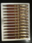 Packs Of Ball Pens Maroon Color Retractable Made In Taiwan 12 Count Each. Fixed Price $11.55.