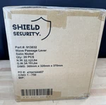Lot Of 20 Shield Security Passage Lockset Satin Nickel Lever Style #913832 New. Fixed Price $119.99.