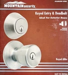 Mountain Security Stainless Steel Keyed Entry & Deadbolt Exterior Doors (bin: D). Fixed Price $24.99.
