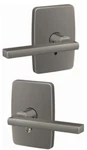 Schlage FC21LAT619GEE Custom Latitude Passage Privacy Door Lever - Satin Nickel. Fixed Price $70.57.