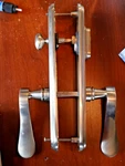 Used Pella Satin Nickel French Door Rh Right Active Handles Out Screws. Fixed Price $249.99.