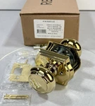 Baldwin PVTRATAR003 Traditional Privacy Door Knob Set Polished Brass. Fixed Price $96.72.