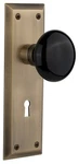 Nostalgic Warehouse Nykblk Mrt 214 Kh Black Porcelain Solid Brass - Bronze. Fixed Price $356.25.