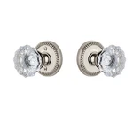 Grandeur Newport Rosette With Fontainebleau Knob Passage 2.375" Polished Nickel. Fixed Price $79.99.