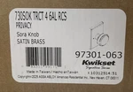 Kwikset 730SOK-4 Sora Rectangle Door Knob Satin Brass *read*. Fixed Price $34.99.