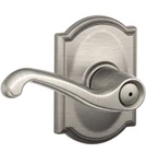 Schlage F40 619 Camelot Collection Flair Privacy Lever, Satin Nicke. Fixed Price $29.99.