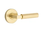 Emtek Select Passage, L-square Stem, Faceted Lever, Satin Brass Lh. Fixed Price $226.40.