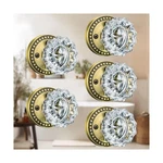 Glass Door Knobs With Lock, Antique Brass Crystal Interior For Pri.... Fixed Price $161.28.