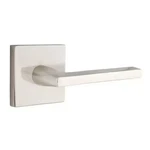 Emtek 5210HLOLHUS15 Square Rosette Privacy Set, Helios Lever, Satin Nickel. Fixed Price $110.00.