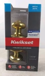 Kwikset Signature Series Polished Brass Bed & Bath Door Knob 97300-827 730J Cp. Fixed Price $15.26.