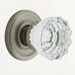 Baldwin 5820 151 Fdrd Peyton Crystal Knob Dummy Set Antique Nickel. Fixed Price $69.99.