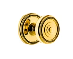 Grandeur 820842 - Rosette Privacy With Soleil Door Knob In Lifetime Brass. Fixed Price $99.00.