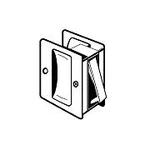 Don-jo PDL100625 PDL-100 Passage Pocket Door Lock, Polished Chrome Plated/polish. Fixed Price $29.68.