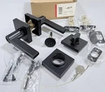 Miseno Lorton Single Cylinder Keyed Entry Door Lever Set W/ Deadbolt - MLK2022BK. Fixed Price $46.23.