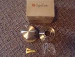 QTY=5: Copper Creek Heritage Knob Satin Stainless Steel Single HK4090. Fixed Price $32.99.