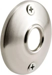 Satin Nickel Vintage Door Knob Rosettes Pair Stamped Steel 2.5 Inch Diameter. Fixed Price $7.45.