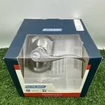 Schlage F51 619 Accent Keyed Entry Door Lever Satin Nickel - New. Fixed Price $49.99.