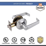 Universal Hardware Light Duty Commercial Privacy Lever Ada Ansi Grade 2 Satin. Fixed Price $16.99.