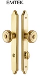 Emtek 7243US7 11" Stretto Concord Privacy Sideplate Entry Set French Antique. Fixed Price $220.00.