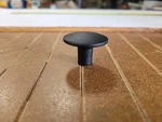 Acorn Round Smooth Cabinet Knob Forged Iron Black 1-3/8" AP2BP. Fixed Price $5.49.