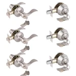 Gobrico Wave Entry Door Levers And Single Cylinder Deadbolt Combination Lockset. Fixed Price $68.30.