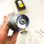Arrow 351 Panic Proof Door Knob Lockset Keyed Satin Chrome Cylinder Entrance. Fixed Price $31.14.