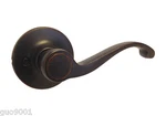 Oil Rubbed Bronze Dummy Door Handle No Lock One Lever Only. Fixed Price $6.99.