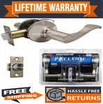 Constructor Prelude Passage Door Lever Lock Satin Nickel For Hallway Closet. Fixed Price $12.98.