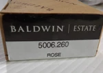 Baldwin 5006.260 Estate Rosette For Passage Functions - Chrome. Fixed Price $16.00.